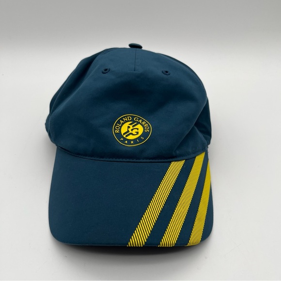 Roland Garros Paris Tournament Adidas Blue and Yellow Cap - Picture 1 of 9